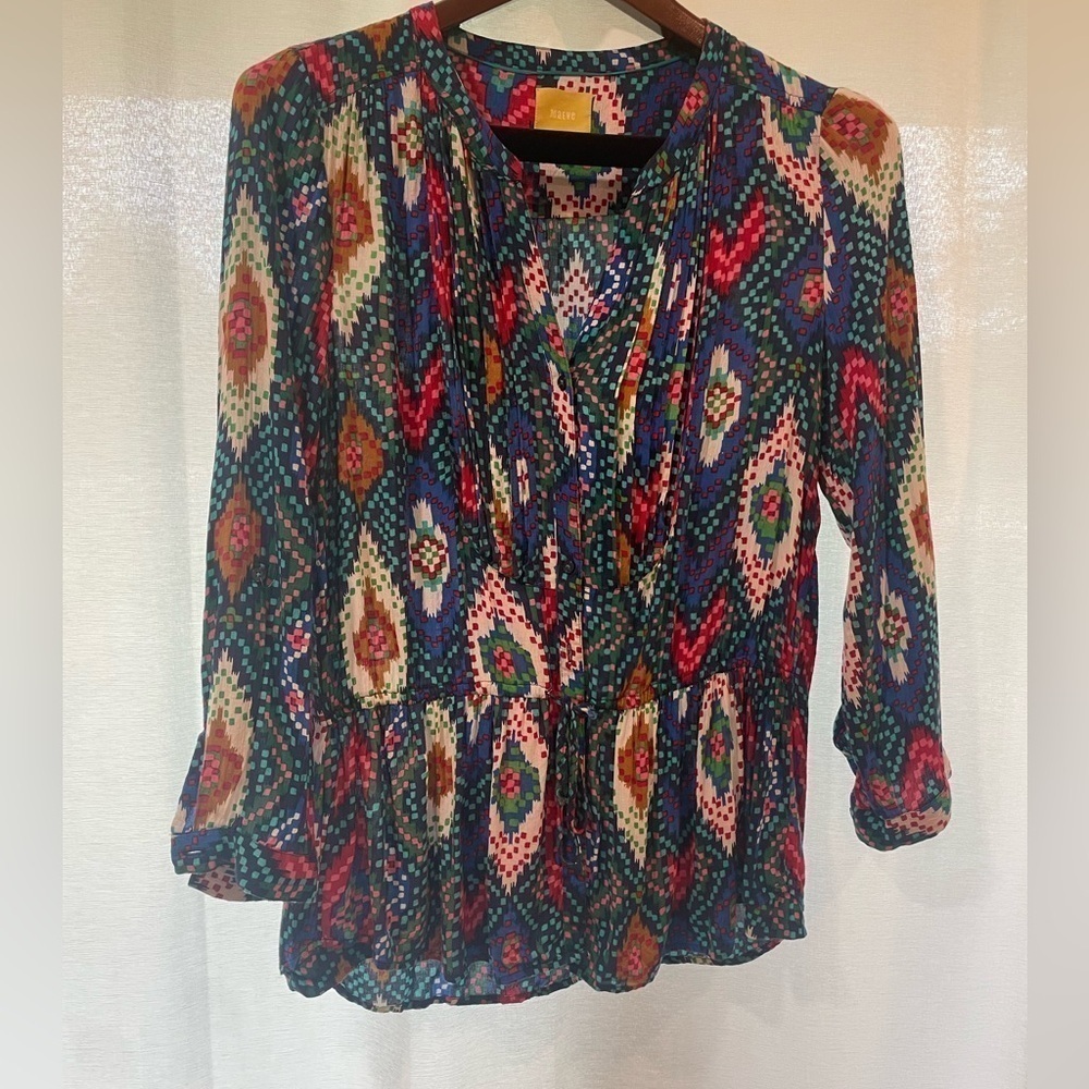 Maeve Multicolor Patterned Blouse